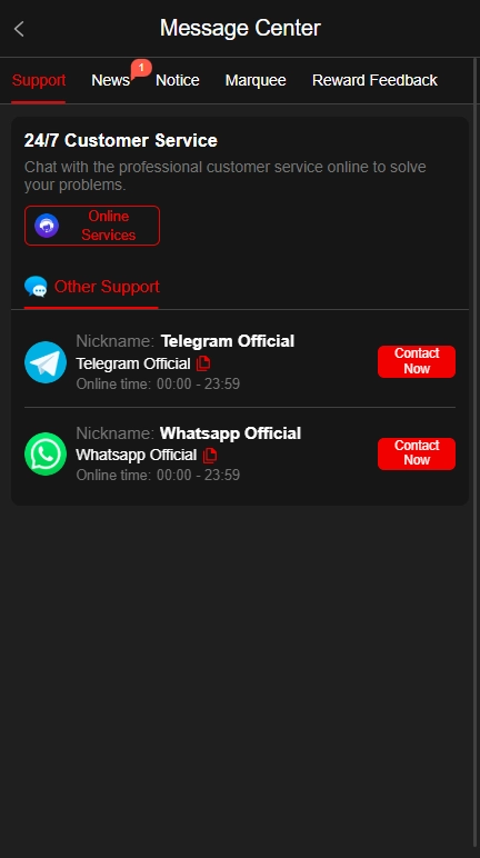 M91 Costumer Service