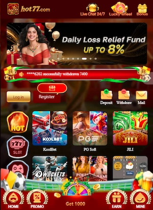 Hot77 Gaming Interface