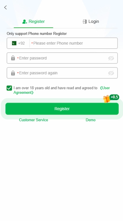 me5 Register & Login